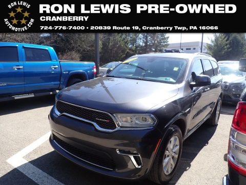 Granite Metallic Dodge Durango SXT Plus AWD.  Click to enlarge.