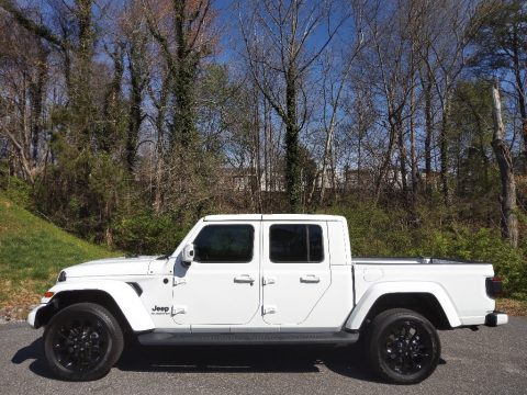Bright White Jeep Gladiator High Altitude 4x4.  Click to enlarge.