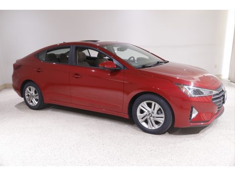 Scarlet Red Hyundai Elantra Value Edition.  Click to enlarge.