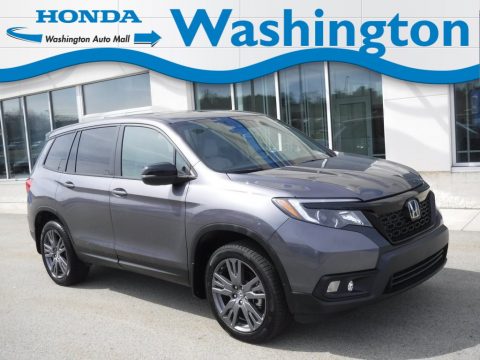 Modern Steel Metallic Honda Passport EX-L AWD.  Click to enlarge.