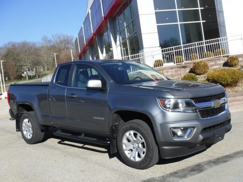 Shadow Gray Metallic Chevrolet Colorado LT Extended Cab 4x4.  Click to enlarge.