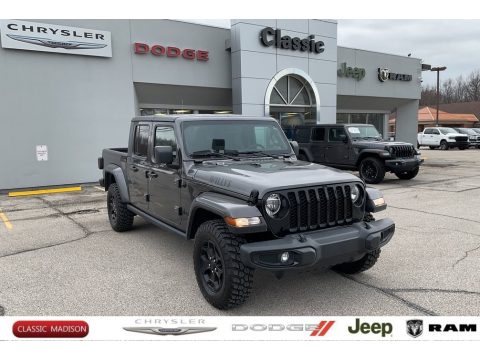 Granite Crystal Metallic Jeep Gladiator Willys 4x4.  Click to enlarge.