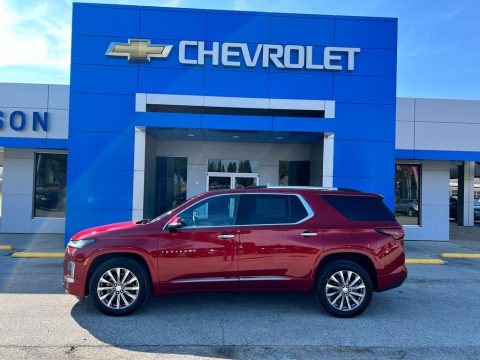 Radiant Red Tintcoat Chevrolet Traverse Premier AWD.  Click to enlarge.