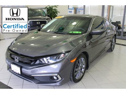 Modern Steel Metallic Honda Civic EX Coupe.  Click to enlarge.