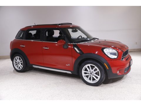 Blazing Red Metallic Mini Countryman Cooper S All4.  Click to enlarge.