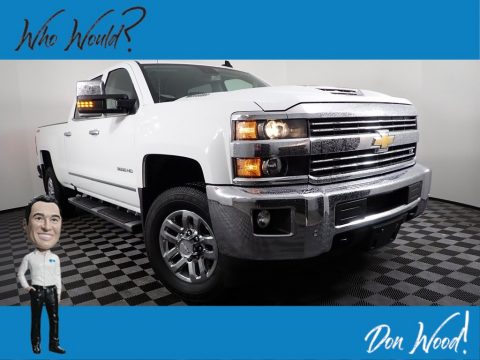 Summit White Chevrolet Silverado 3500HD LTZ Crew Cab 4x4.  Click to enlarge.