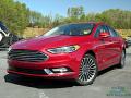 Front 3/4 View of 2017 Ford Fusion SE #1