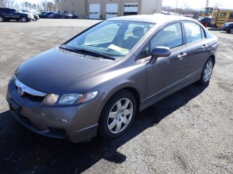 Polished Metal Metallic Honda Civic LX Sedan.  Click to enlarge.