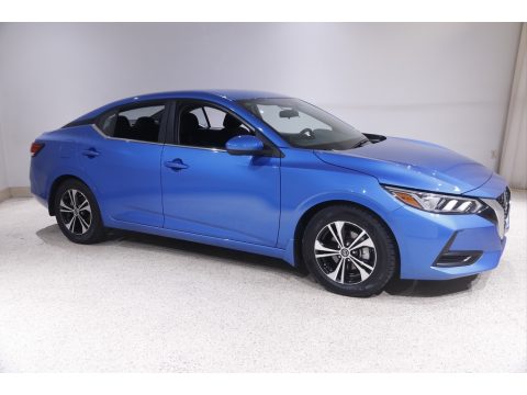 Electric Blue Metallic Nissan Sentra SV.  Click to enlarge.