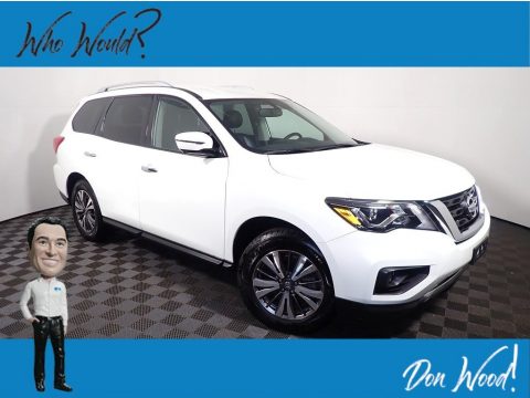 Pearl White Tricoat Nissan Pathfinder SL 4x4.  Click to enlarge.