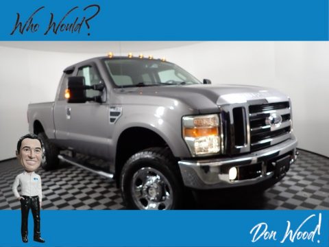Sterling Grey Metallic Ford F350 Super Duty XLT SuperCab 4x4.  Click to enlarge.