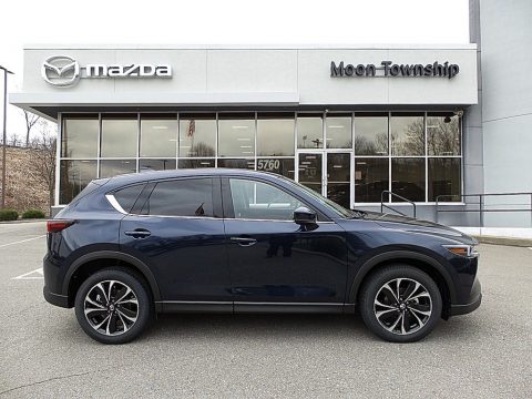 Deep Crystal Blue Mica Mazda CX-5 S Premium Plus AWD.  Click to enlarge.