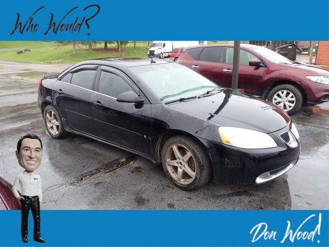 Black Pontiac G6 V6 Sedan.  Click to enlarge.