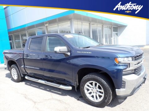 Northsky Blue Metallic Chevrolet Silverado 1500 LT Crew Cab 4x4.  Click to enlarge.