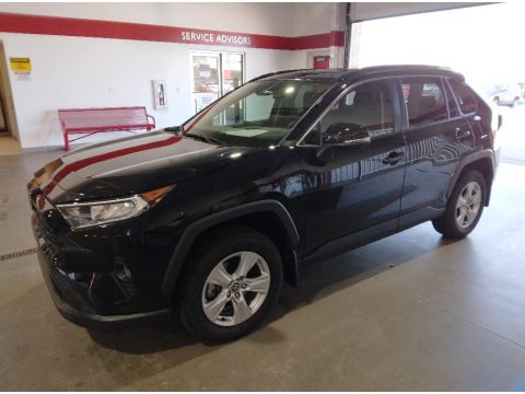 Midnight Black Metallic Toyota RAV4 XLE AWD.  Click to enlarge.