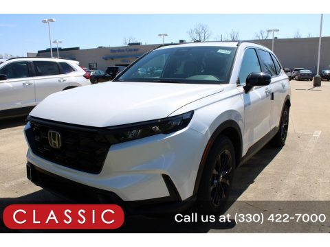 Platinum White Pearl Honda CR-V Sport AWD Hybrid. Click to enlarge. Platinum White Pearl Honda CR-V Sport AWD Hybrid. Click to enlarge.