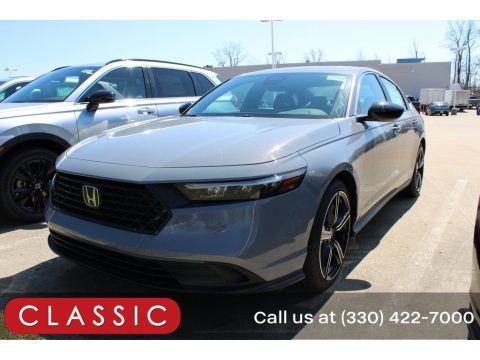 Urban Gray Pearl Honda Accord Sport Hybrid.  Click to enlarge.