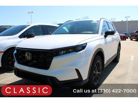 Platinum White Pearl Honda CR-V Sport AWD Hybrid. Click to enlarge. Platinum White Pearl Honda CR-V Sport AWD Hybrid. Click to enlarge.