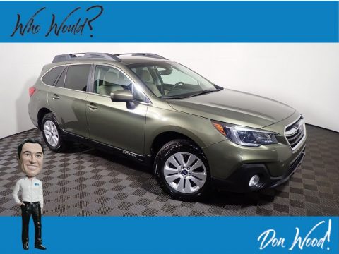 Wilderness Green Metallic Subaru Outback 2.5i Premium.  Click to enlarge.