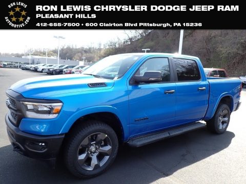 Hydro Blue Pearl Ram 1500 Big Horn Built To Serve Edition Crew Cab 4x4.  Click to enlarge.