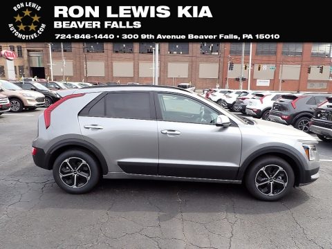 Steel Gray Kia Niro EX Hybrid.  Click to enlarge.