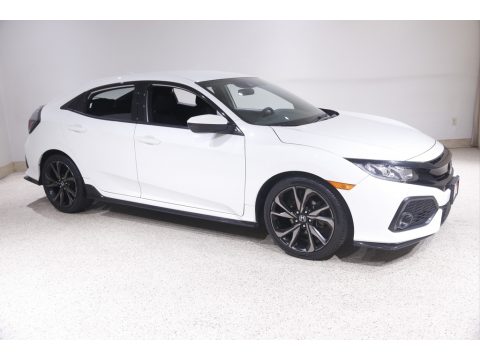 White Orchid Pearl Honda Civic Sport Hatchback.  Click to enlarge.