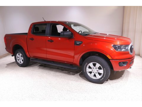 Hot Pepper Red Metallic Ford Ranger XLT SuperCrew 4x4.  Click to enlarge.
