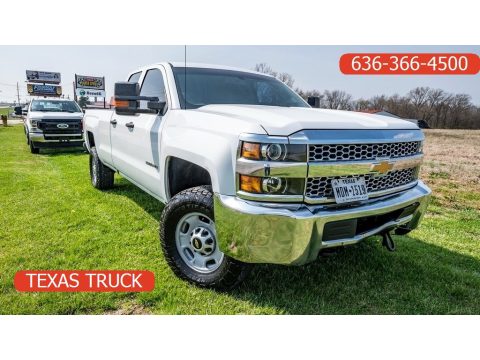 Summit White Chevrolet Silverado 2500HD Work Truck Double Cab 4WD.  Click to enlarge.