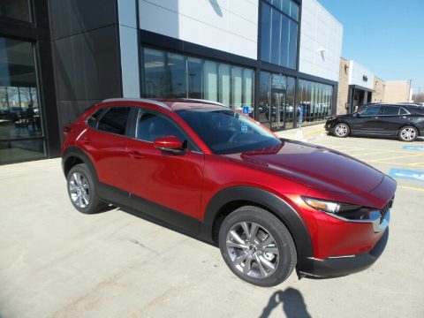 Soul Red Crystal Metallic Mazda CX-30 S Preferred AWD.  Click to enlarge.