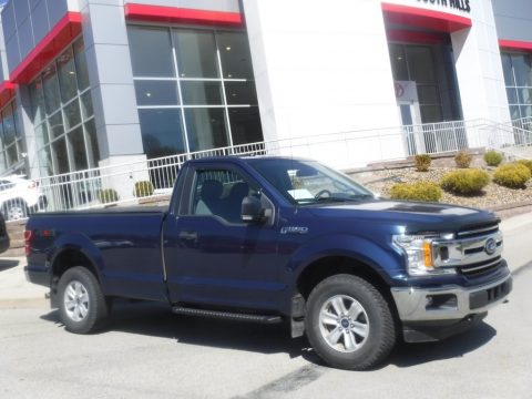 Blue Jeans Ford F150 XLT Regular Cab 4x4.  Click to enlarge.