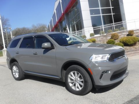 Destroyer Gray Dodge Durango SXT Plus AWD.  Click to enlarge.