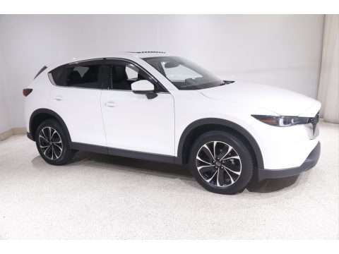 Snowflake White Pearl Mica Mazda CX-5 S Premium AWD.  Click to enlarge.