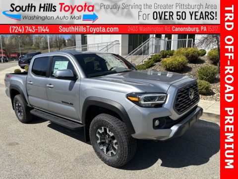 Celestial Silver Metallic Toyota Tacoma TRD Off Road Double Cab 4x4.  Click to enlarge.