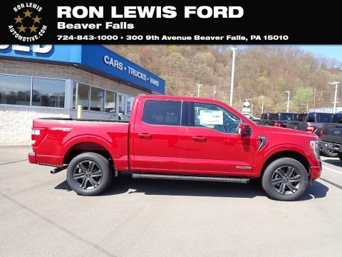 Rapid Red Metallic Ford F150 Lariat SuperCrew 4x4.  Click to enlarge.