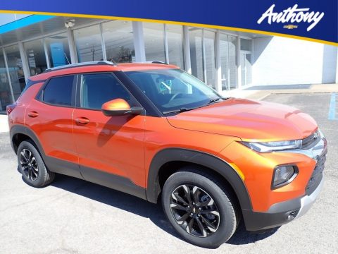 Vivid Orange Metallic Chevrolet TrailBlazer LT AWD.  Click to enlarge.