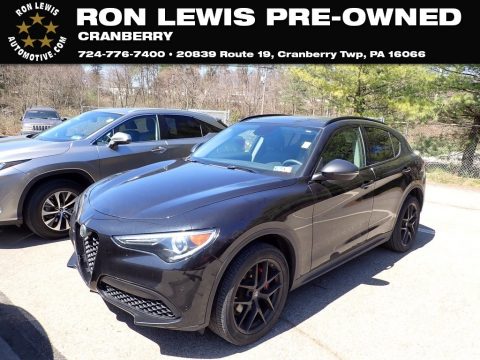 Volcano Black Metallic Alfa Romeo Stelvio AWD.  Click to enlarge.