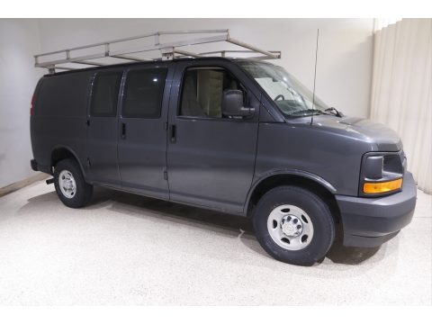 Cyber Gray Metallic Chevrolet Express 2500 Cargo WT.  Click to enlarge.