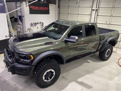 Olive Green Pearl Ram 2500 Power Wagon Crew Cab 4x4.  Click to enlarge.