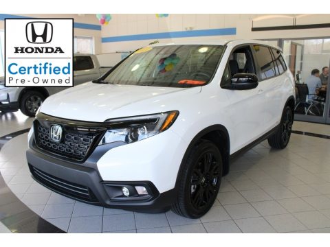 Platinum White Pearl Honda Passport Sport AWD. Click to enlarge. Platinum White Pearl Honda Passport Sport AWD. Click to enlarge.