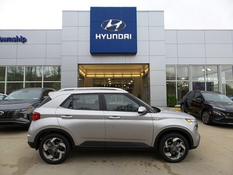 Shimmering Silver Hyundai Venue SEL.  Click to enlarge.