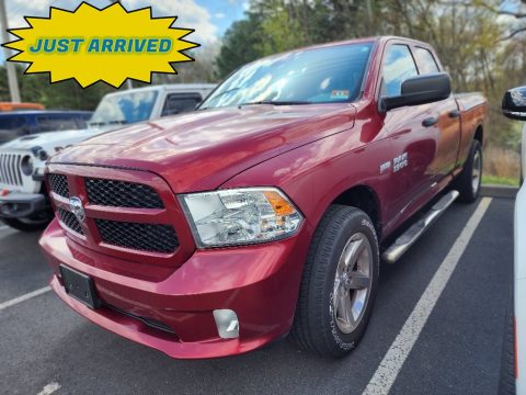 Deep Cherry Red Crystal Pearl Ram 1500 Express Quad Cab 4x4.  Click to enlarge.