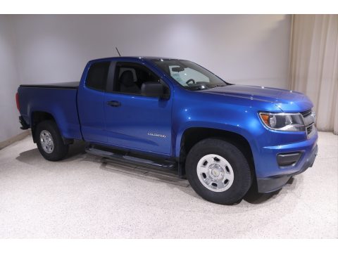 Kinetic Blue Metallic Chevrolet Colorado WT Extended Cab.  Click to enlarge.