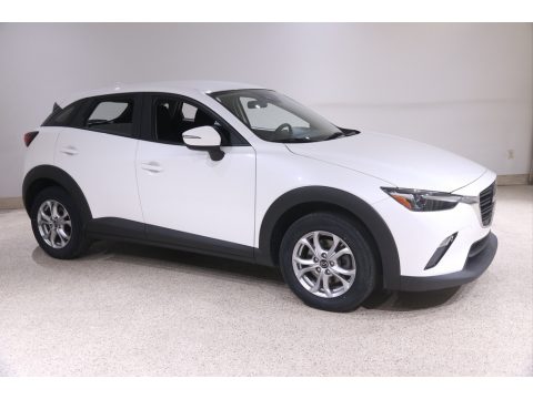 Snowflake White Pearl Mica Mazda CX-3 Sport AWD.  Click to enlarge.