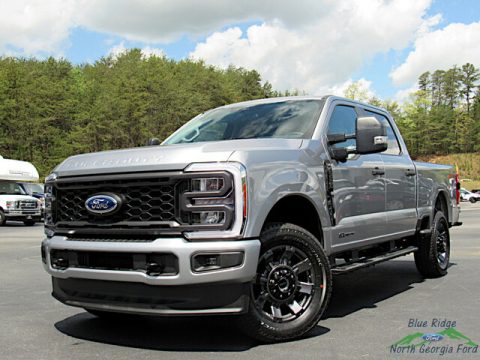 Iconic Silver Metallic Ford F250 Super Duty STX Crew Cab 4x4.  Click to enlarge.
