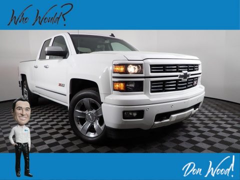 Summit White Chevrolet Silverado 1500 LTZ Double Cab 4x4.  Click to enlarge.