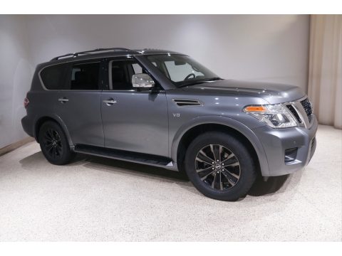Gun Metallic Nissan Armada Platinum 4x4.  Click to enlarge.