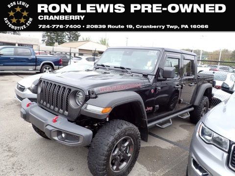 Black Jeep Gladiator Rubicon 4x4.  Click to enlarge.