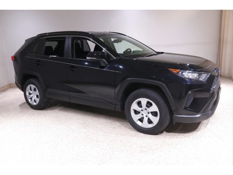 Midnight Black Metallic Toyota RAV4 LE AWD.  Click to enlarge.