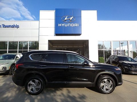 Twilight Black Hyundai Santa Fe SEL AWD.  Click to enlarge.