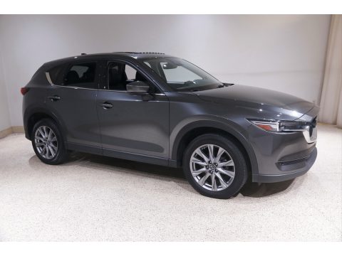 Machine Gray Metallic Mazda CX-5 Grand Touring AWD.  Click to enlarge.